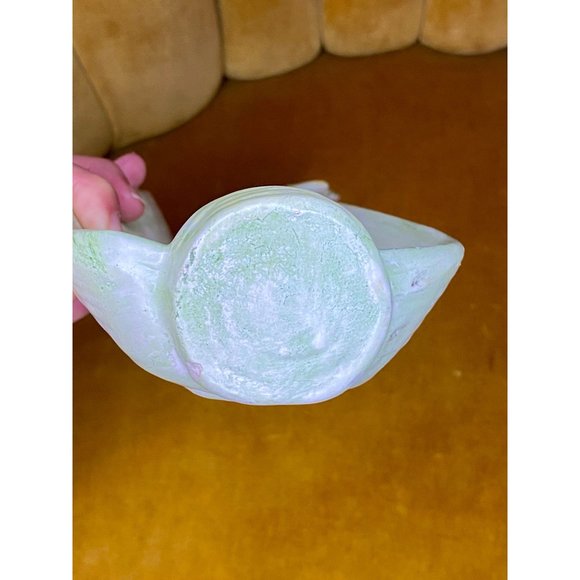 CELERY SHAPED DISH - Tray - Spoon Rest - Ceramic - Pale Green 14" x 5" Unmarked - Picture 7 of 7